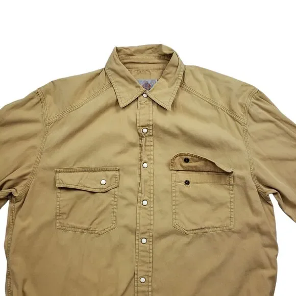 Vintage The Territory Ahead Pearl Snap Shirt Mens M Brushpopper Western Outdoor - Picture 4 of 9